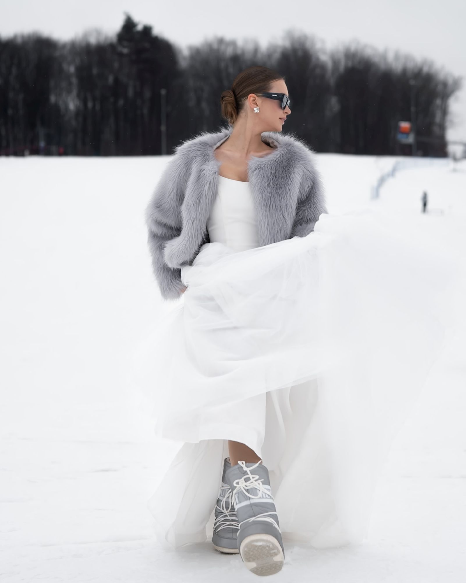 sesja zimowa w plenerze