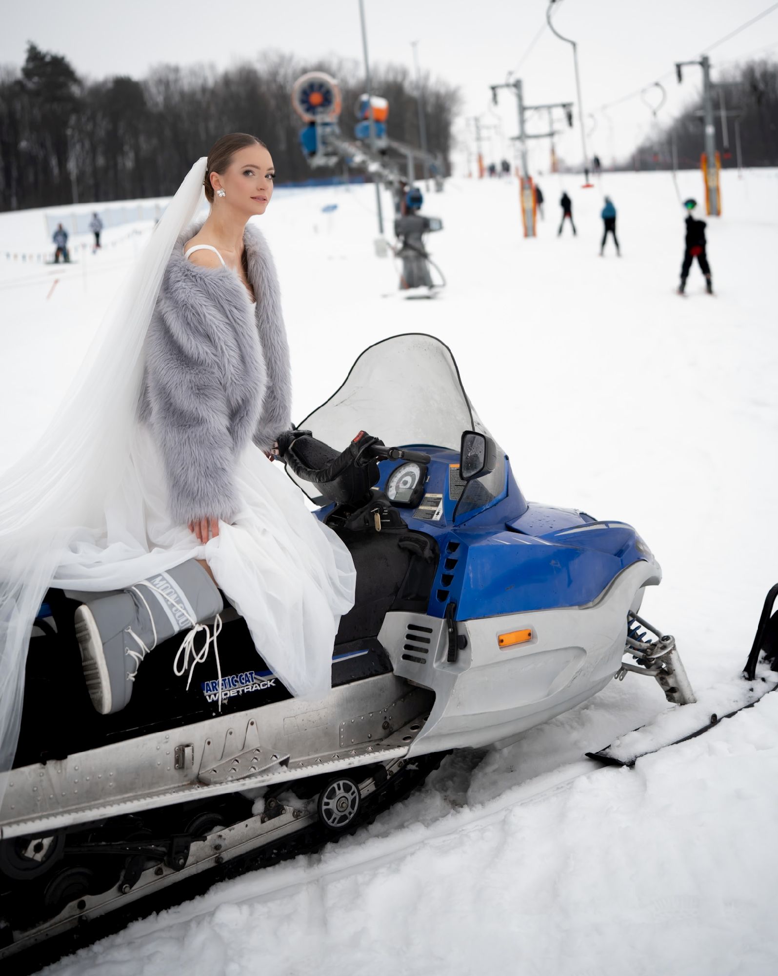 futerko slubne na zimowy slub